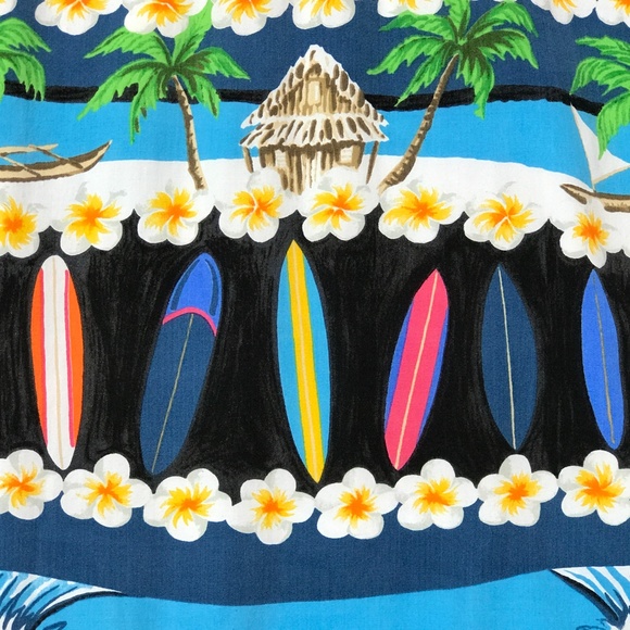 Vtg Kahala Ron Anderson Hawaiian Shirt Men XL Aloha Surf Board Beach Art USA - Picture 12 of 15